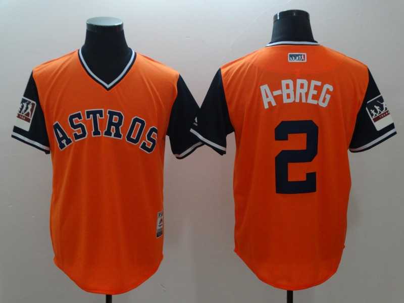 Astros 2 Alex Bregman A Breg Orange 2018 Players Weekend Team Jersey,We sell and wholesale Astros 2 Alex Bregman A Breg Orange 2018 Players Weekend Team Jersey on line form chian!